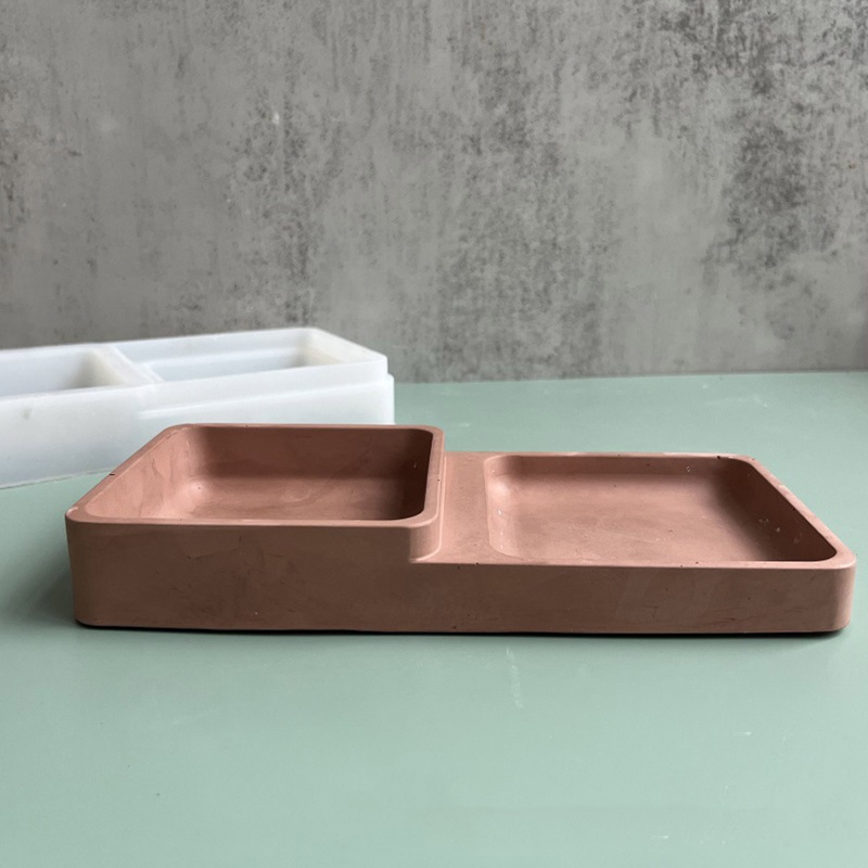 Khuôn Làm Đế Lót Ly Bằng Nhựa Resin Hình Vuông DIY