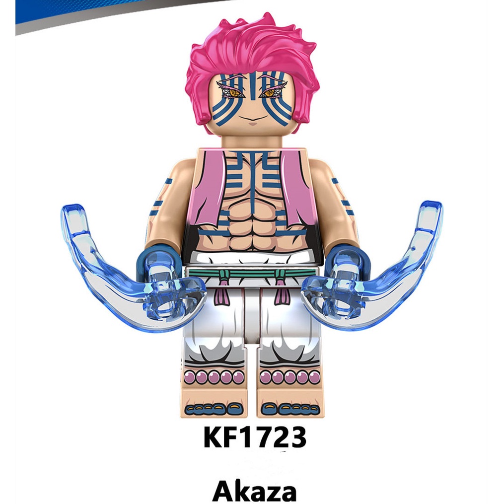 Mô Hình Lego Nhân Vật Anime Demon Slayer Tanjirou Akaza Giyuu Inosuke