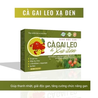 Viên uống giải độc gan cà gai leo - xạ đen