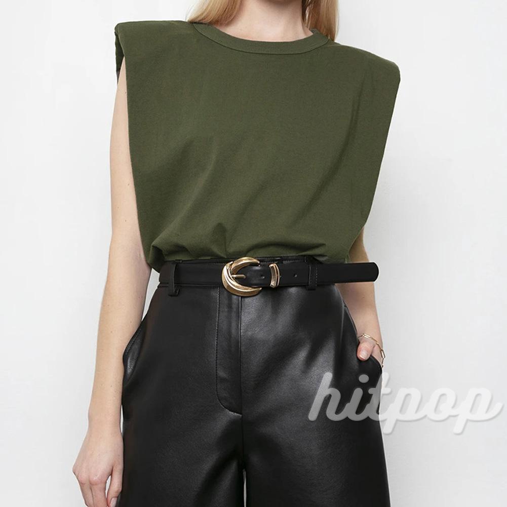 Áo Thun Sát Nách Cổ Tròn Màu Trơn Thời Trang Cho Nữ | BigBuy360 - bigbuy360.vn