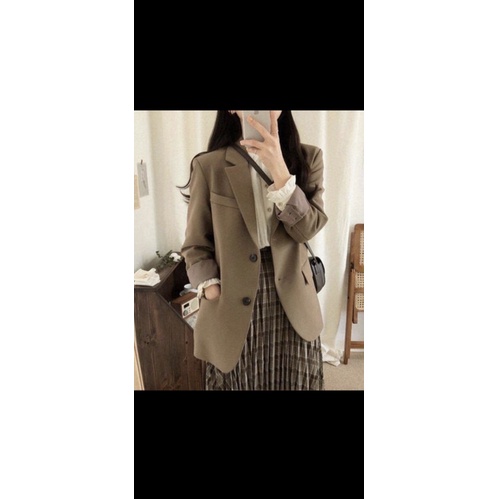 Vec blazer phong cách hàn quốc
