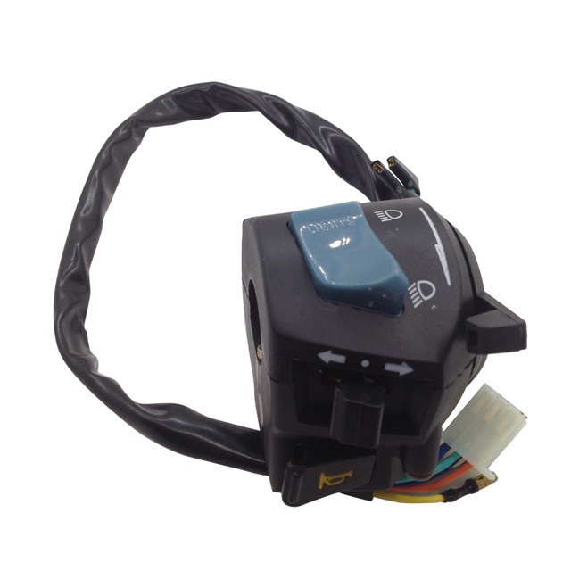 Bộ cùm công tắc có nháy, đá pha passing Harley Cafe Racer Chopper Bobber CG125 GN125 Win Honda Yamaha