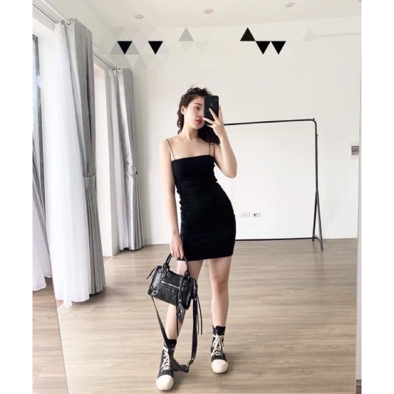 đầm body 2 dây sợi bún BIGSIZE 55kg-100kg | BigBuy360 - bigbuy360.vn