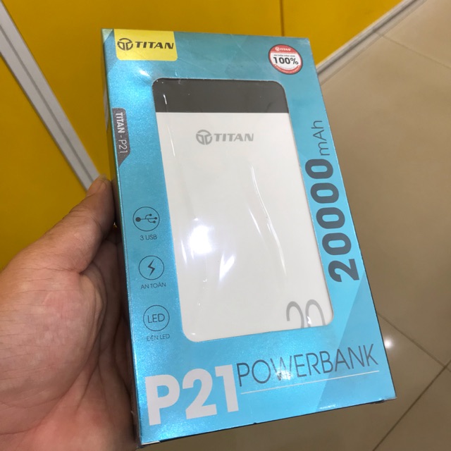 Sạc dự phòng titan 20000 mah