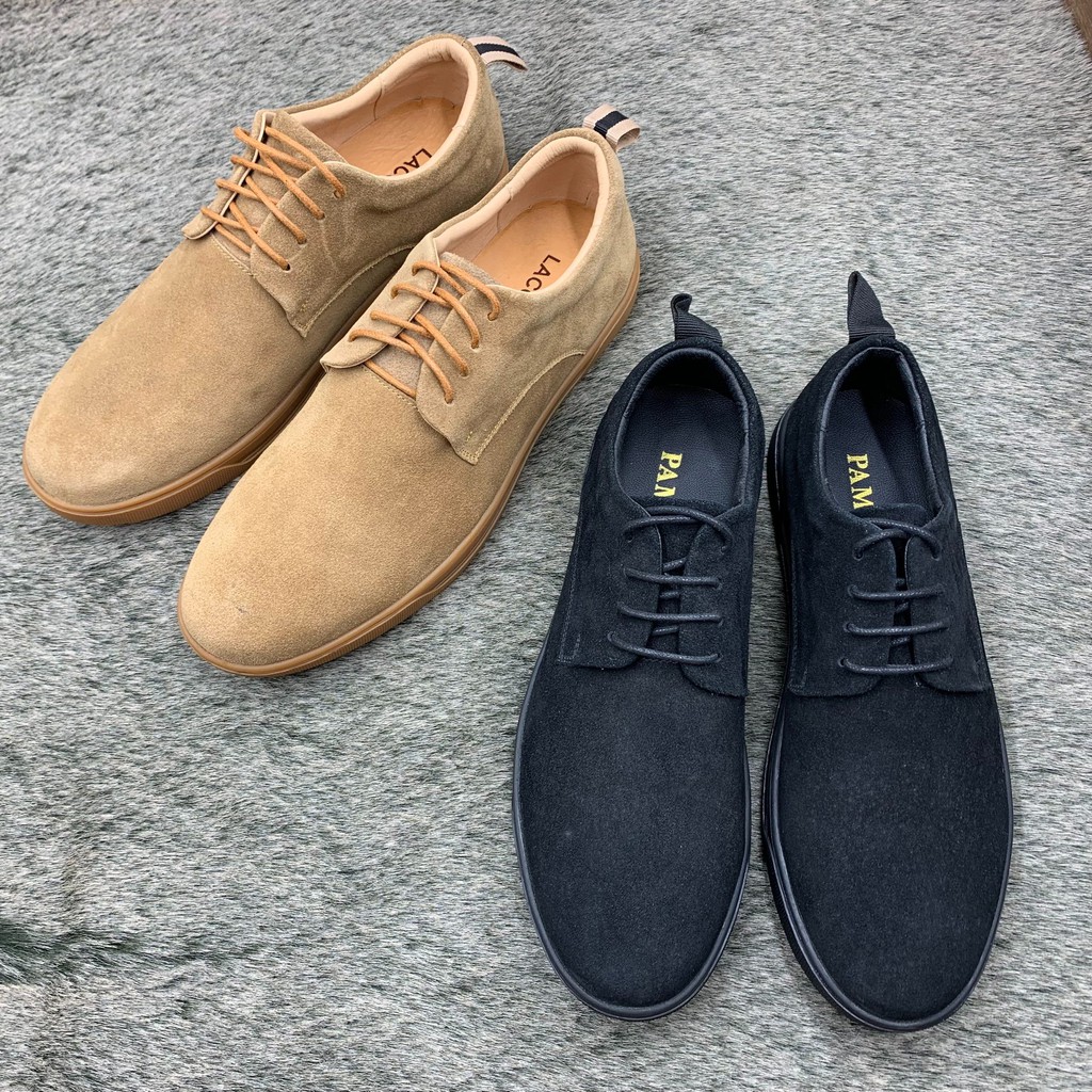 Giầy thể thao/sneaker nam da lộn đế cao su đúc