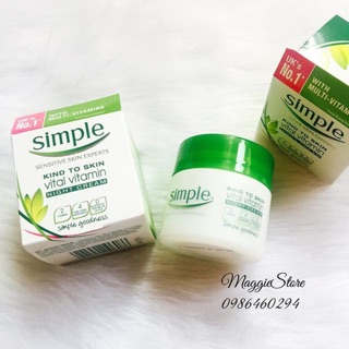 Kem dưỡng đêm Simple Kind To Skin Vital Vitamin Night Cream