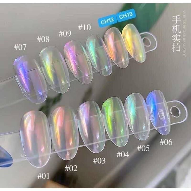 Bột tráng gương ánh cực quang dạng nén