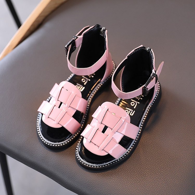 Giày sandal da mềm thiết kế xinh xắn dành cho bé gái
