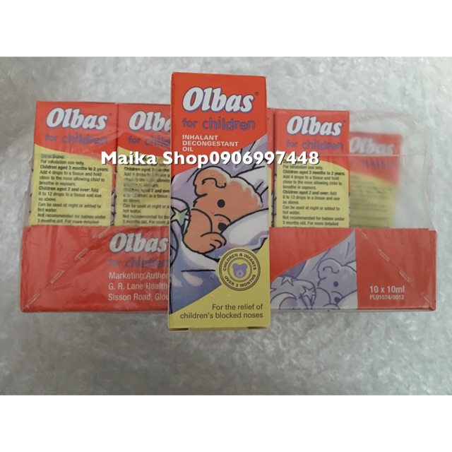 Olbas tinh dầu xông mũi cho bé 10ml từ Anh Quốc