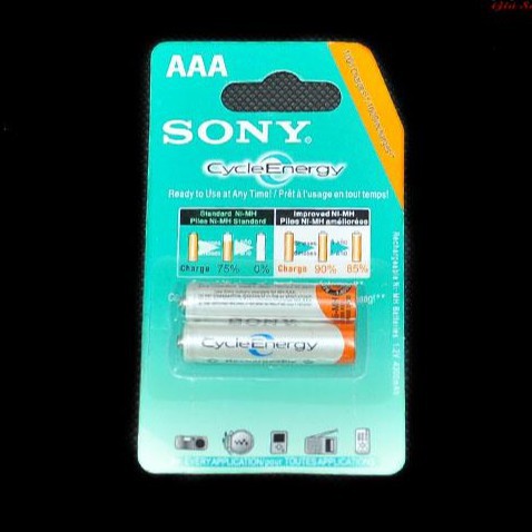 Pin sạc sony AAA 4300mAh vỉ 2 viên