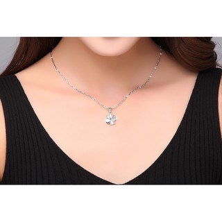 Dây chuyền bạc mặt cỏ 4 lá may mắn