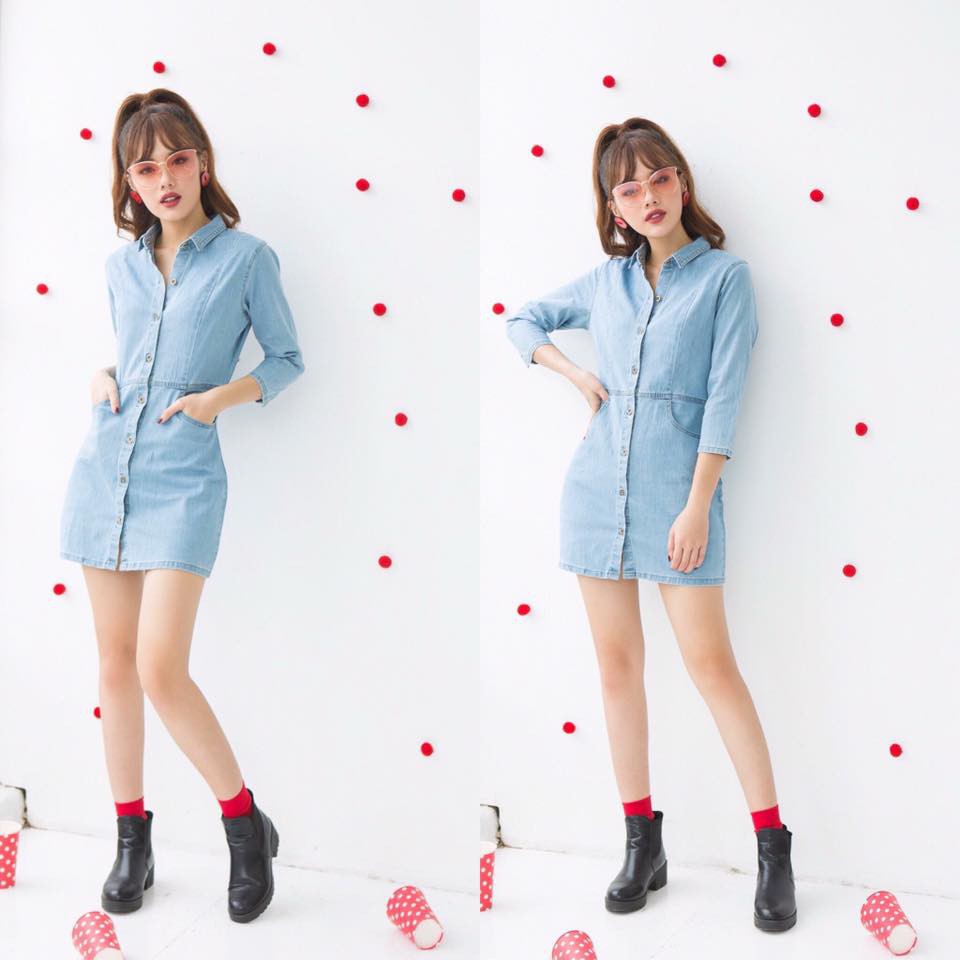 [Hàng xuất khẩu] Đầm jean ôm body chính hãng [ASOS] | BigBuy360 - bigbuy360.vn