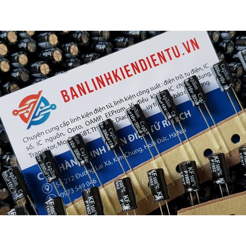 [Combo 20 chiếc] Tụ điện, tụ hóa 330uF 10V kích thước 6.3x11mm chính hãng
