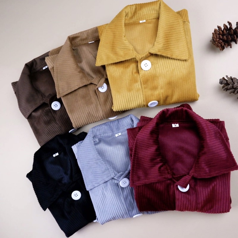 Áo Khoác Roy | Áo Khoác cardigan Chất Liệu Nhung Kẻ Thời Trang