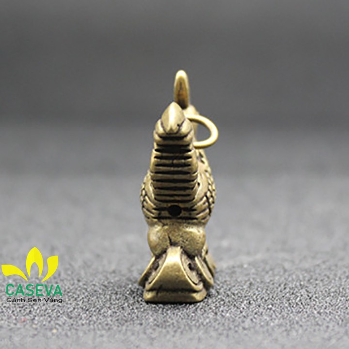 Móc Khóa Đồng Con Gà Núi Tiền Xu