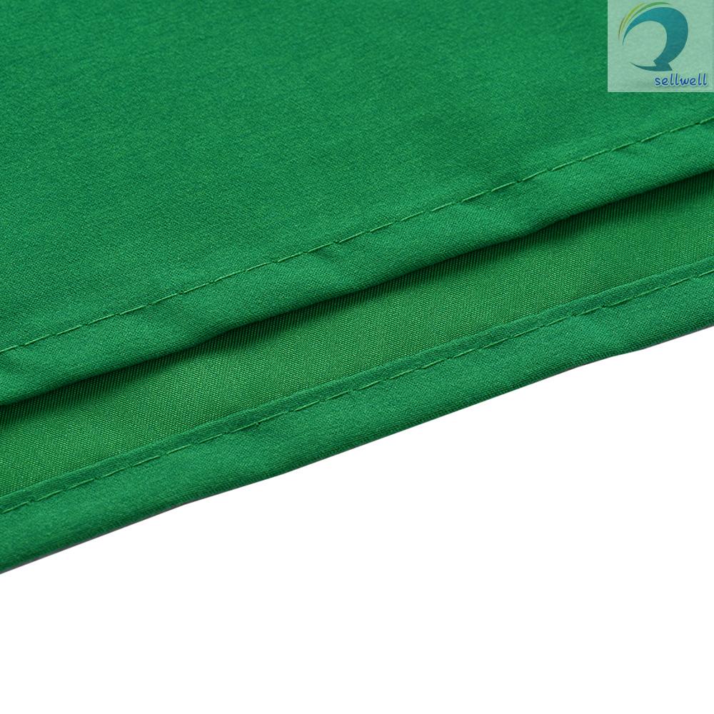 Phông Nền Chụp Ảnh Vải Polyester Màu Xanh Lá Không Đường Viền 2x3m / 6.6x10ft