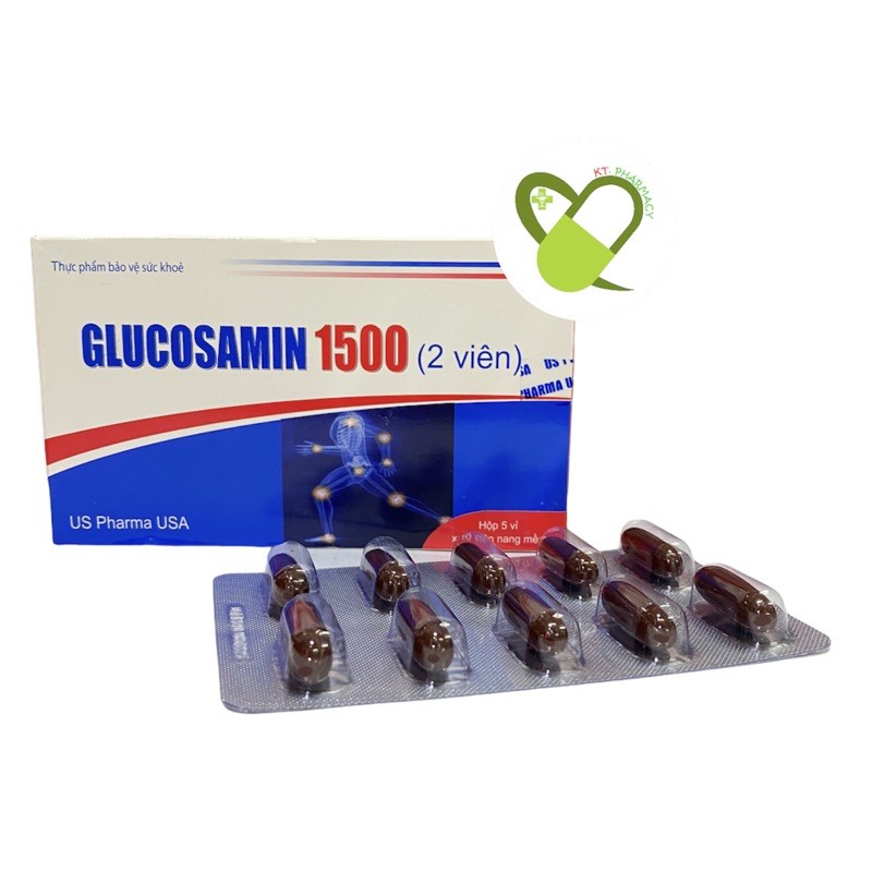 GLUCOSAMIN 1500 - Hỗ trợ giảm đau và tổn thương do thoái hóa khớp, đau khớp, viêm khớp