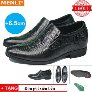 [DA BÒ 100% - BH 12 THÁNG] Giày tăng chiều cao nam da bò thật 100% GLSP154 - Có video
