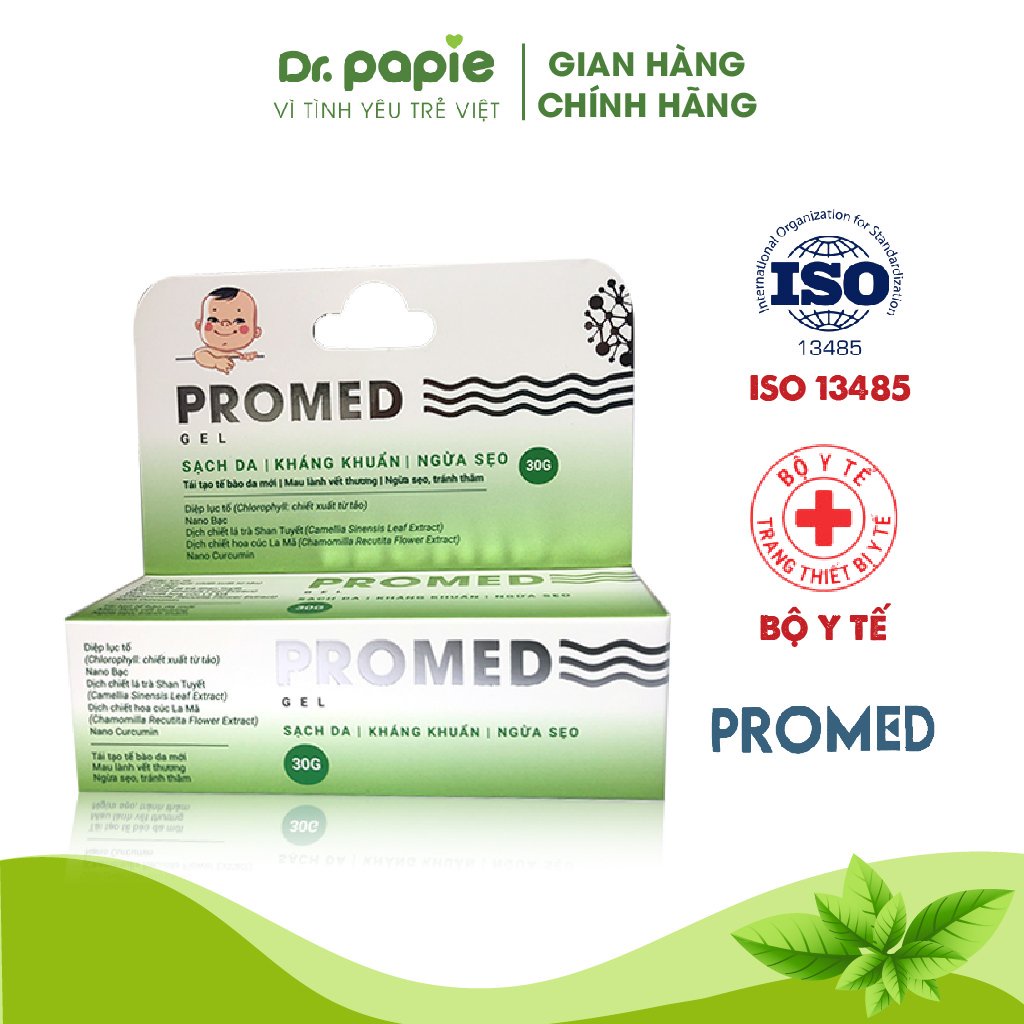 Gel Sát Khuẩn Da Ngừa Sẹo An Toàn Cho Bé Promed Tuýp 30g