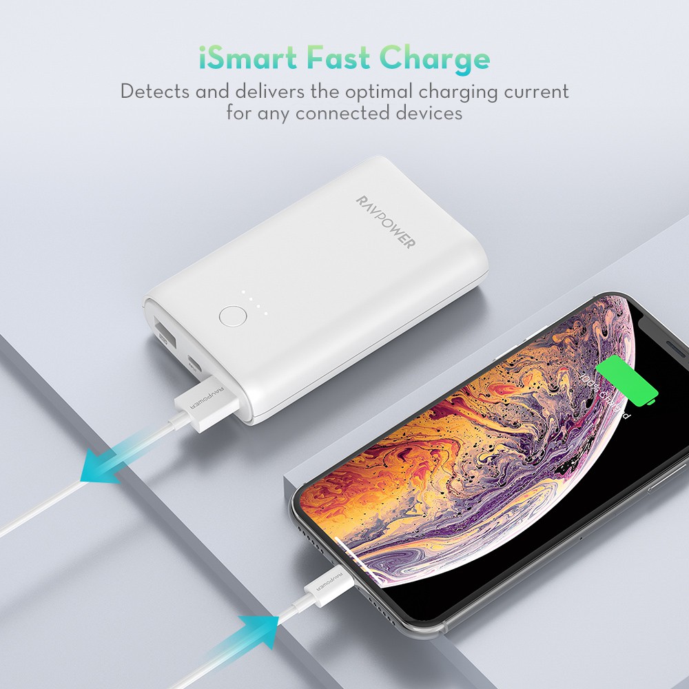 [Mã ELTECHZONE giảm 5% đơn 500K] Pin Sạc Dự Phòng RAVPower 10050mAh RP-PB170 - Hãng Phân Phối Chính Thức