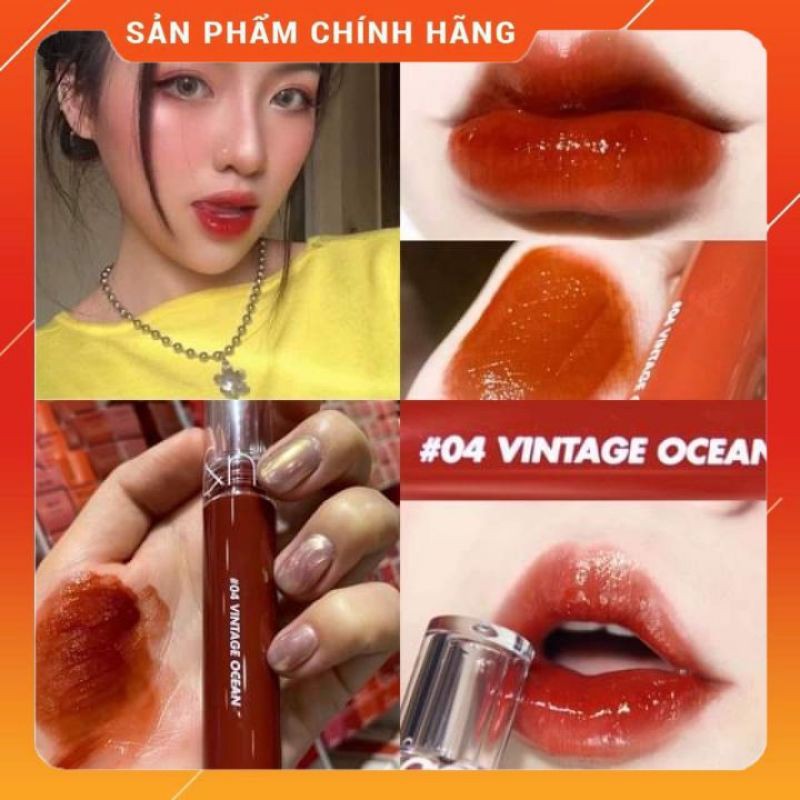 [CHÍNH HÃNG] Son Romand ⚡FREE SHIP⚡ son bóng lì Glasting water tint (Màu #04: Vintage Ocean) SIÊU HOT