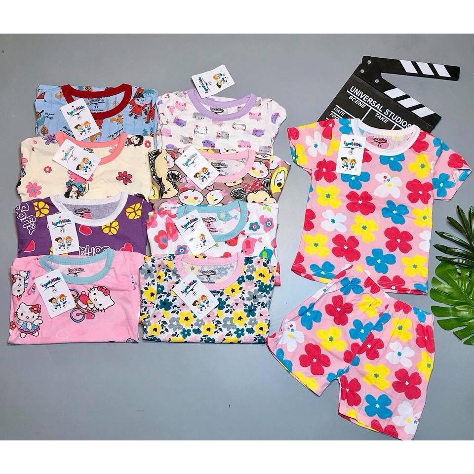 Bộ Hè Xuất Hàn Cho Bé Chất Cotton thông hơi Mát Mềm 7 - 21kg