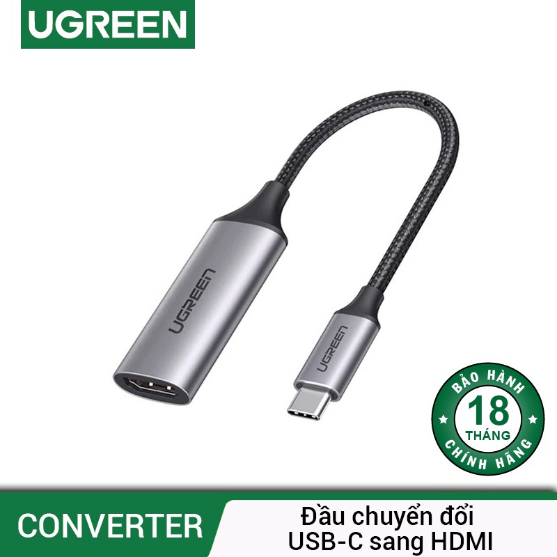 Cáp USB C to HDMI 2.0 4K@60Hz Cao Cấp Ugreen 70444 (Vỏ Nhôm) CM297