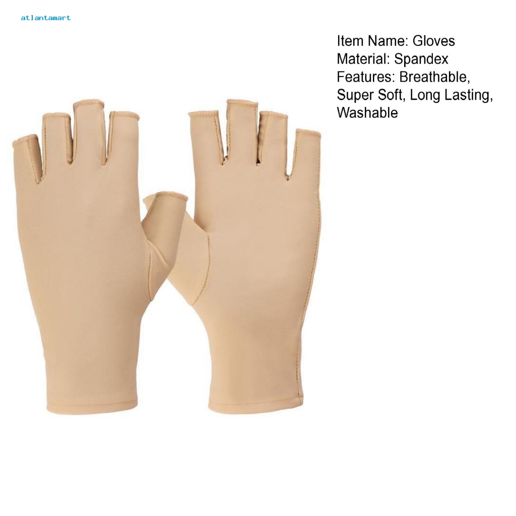 Atl| 1 Đôi Găng Tay Nửa Ngón Chống Tia UV