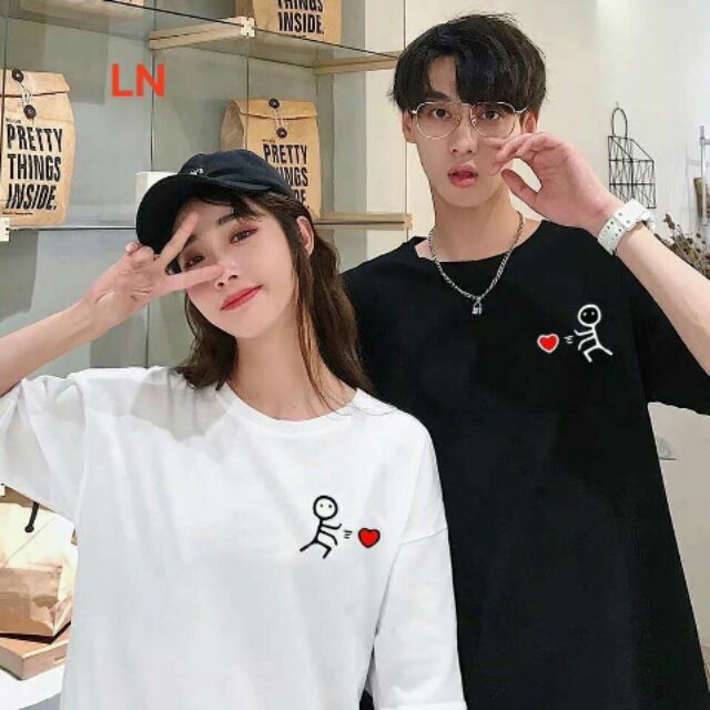 set 2 Áo đôi bắn tim LN