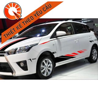 Tem dán sườn và capo xe ô tô ts084