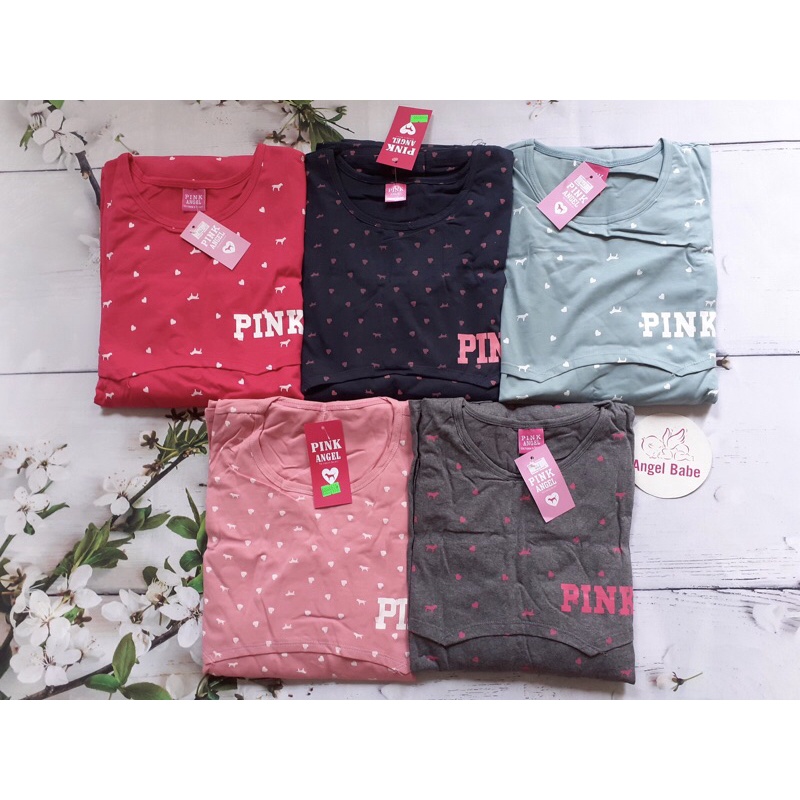 Bộ sau sinh dài cho mẹ thun pink xịn