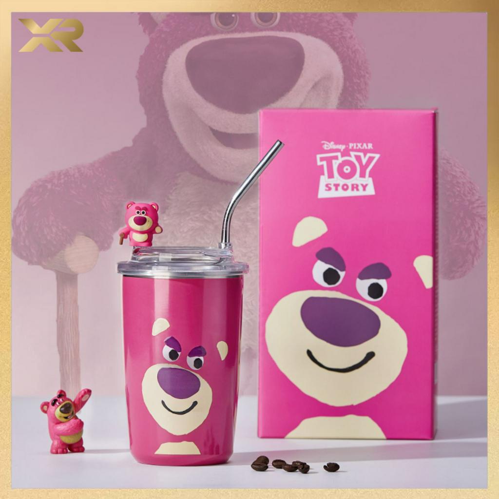 Bình Nước Giữ Nhiệt Hình Gấu Dâu Tây Bình Nước Hoạt Hình Dễ Thương 450ML XR XGB05