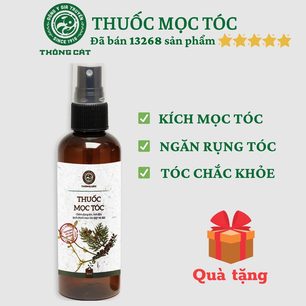 Xịt mọc tóc-ngăn gãy rụng tóc Thuốc mọc tóc đông y gia truyền Thông Cát giúp tóc mọc nhanh hiệu quả trong vòng 2 tuần