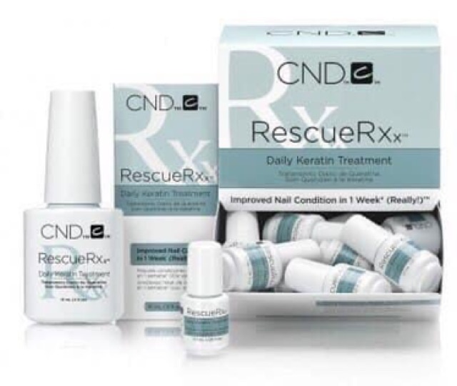 Dưỡng phục hồi móng CND RescueRXx 3,7ml - Thần dược cải thiện hư tổn, kích thích mọc móng