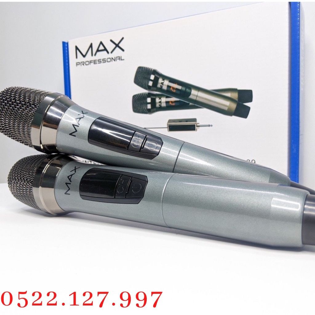 Micro Karaoke không dây đa năng Max 39  - Tần số UHF - Gia Khang Shop