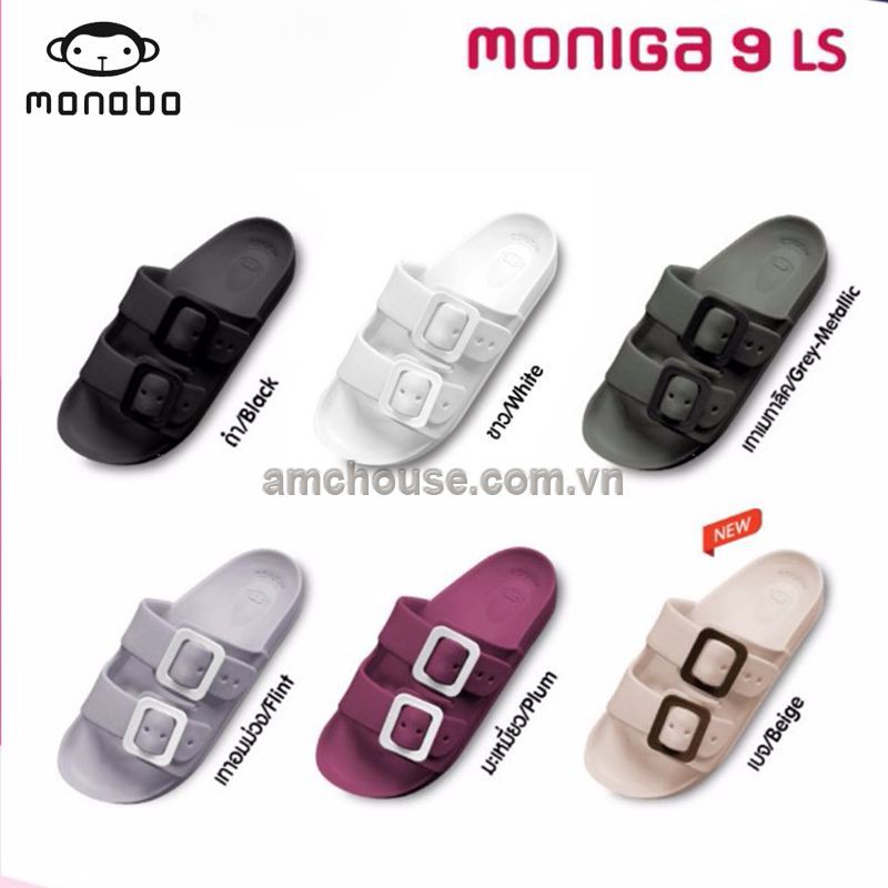 Dép xốp Thái Lan MONOBO hai quai khóa - MONIGA 9LS - BEGIE