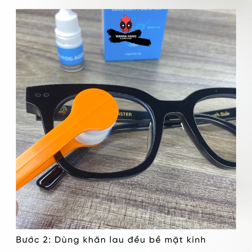 Dung dịch chống mờ kính Lens Nano Anti-Fog Spray hiệu quả 100% chống bám hơi nước trên kính mắt 5g Wanna Hang- PK-07