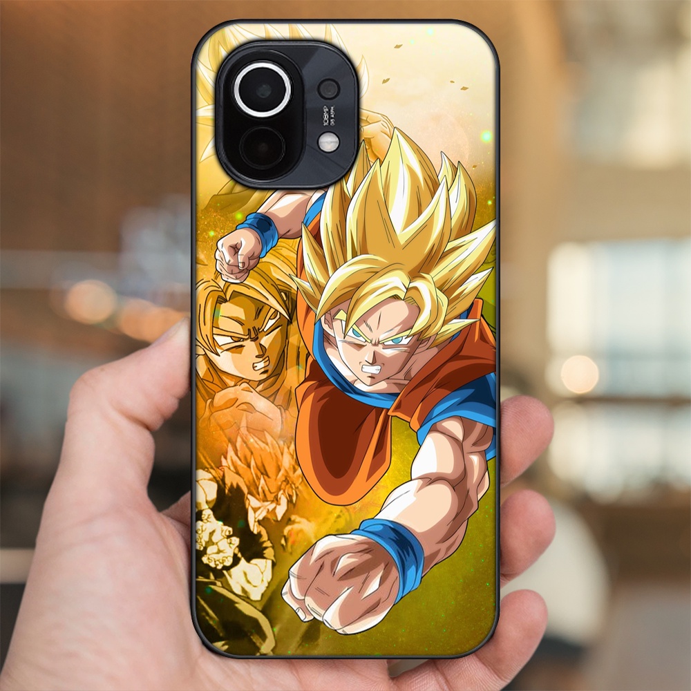 Ốp lưng Xiaomi Mi 11 viền đen in hình Goku Dragon Ball