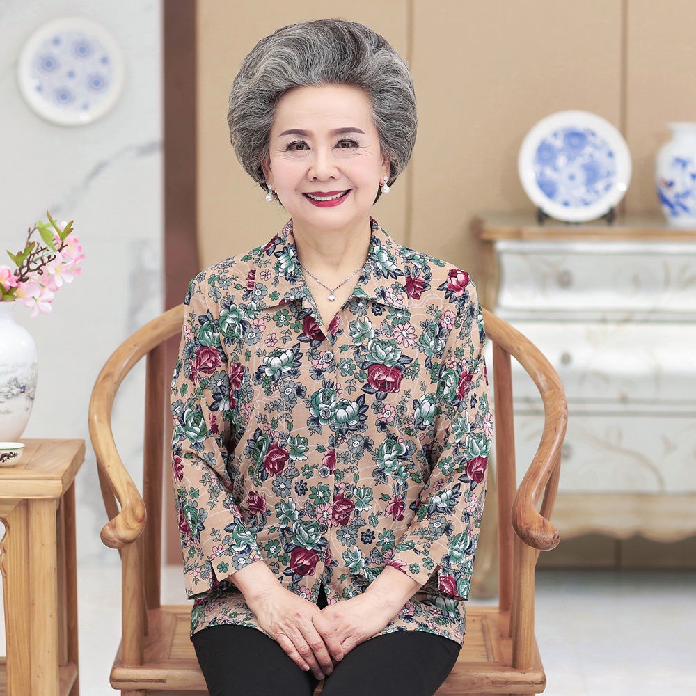 Áo dài mùa thu cho mẹ già 50-80 tuổi