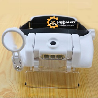 Kính lúp đeo đầu MG81000G ⚡️ BH 12 Tháng ⚡️ Có đèn led chiếu sáng - Kèm 5 thấu kính