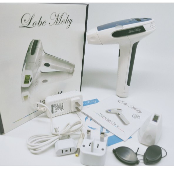 Bộ máy Máy triệt lông trẻ hóa da mini Lobe Moky T-006 tặng gel triệt lông