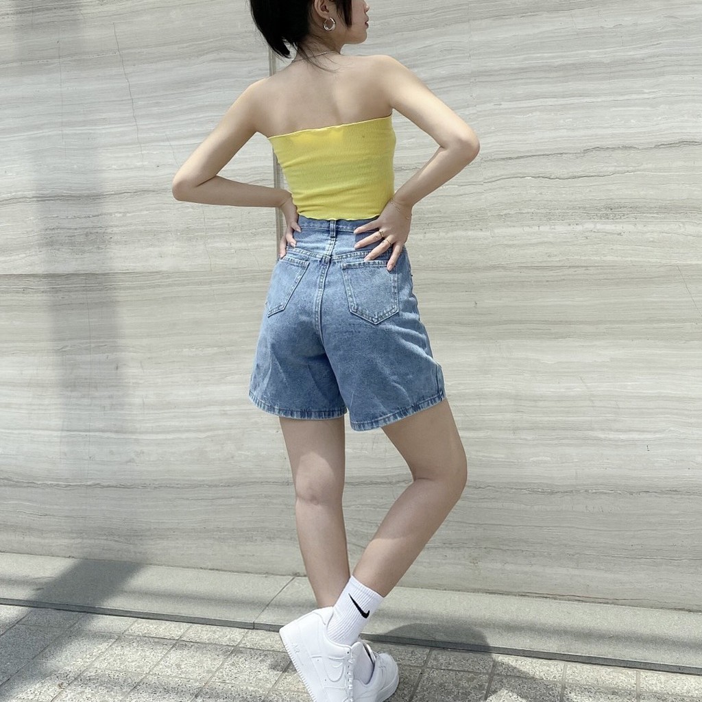 Quần Lửng Ống Rộng Nữ Dáng Chữ A Lai Cuốn Rách Kiêu | BigBuy360 - bigbuy360.vn