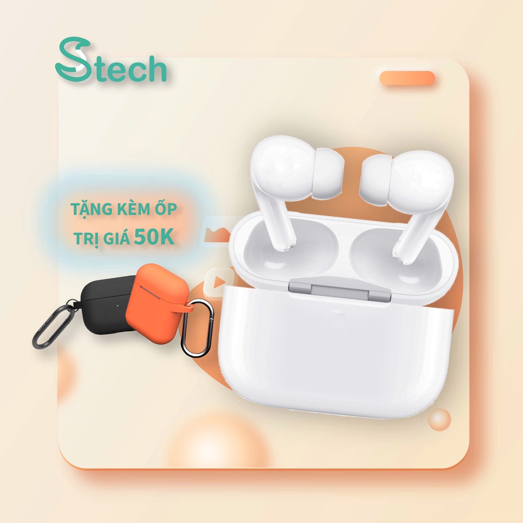 Tai nghe bluetooth không dây, PRO đổi tên, Sạc Không Dây, Pin Trâu, Tương thích mọi loại máy, Bảo Hành 3 Tháng, Tặng Ốp