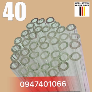 Combo 40 ống thủy tinh Đức mỗi ống dài 20cm fi6