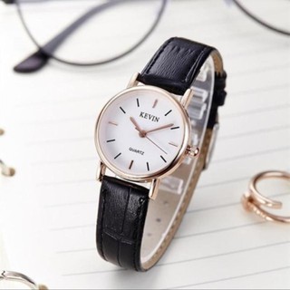 1086   Đồng Hồ Nữ Kevin Quartz Dây Da Cao Cấp, Mặt Kính Chống Xước, chống thấm nước 3 ATM 58 64