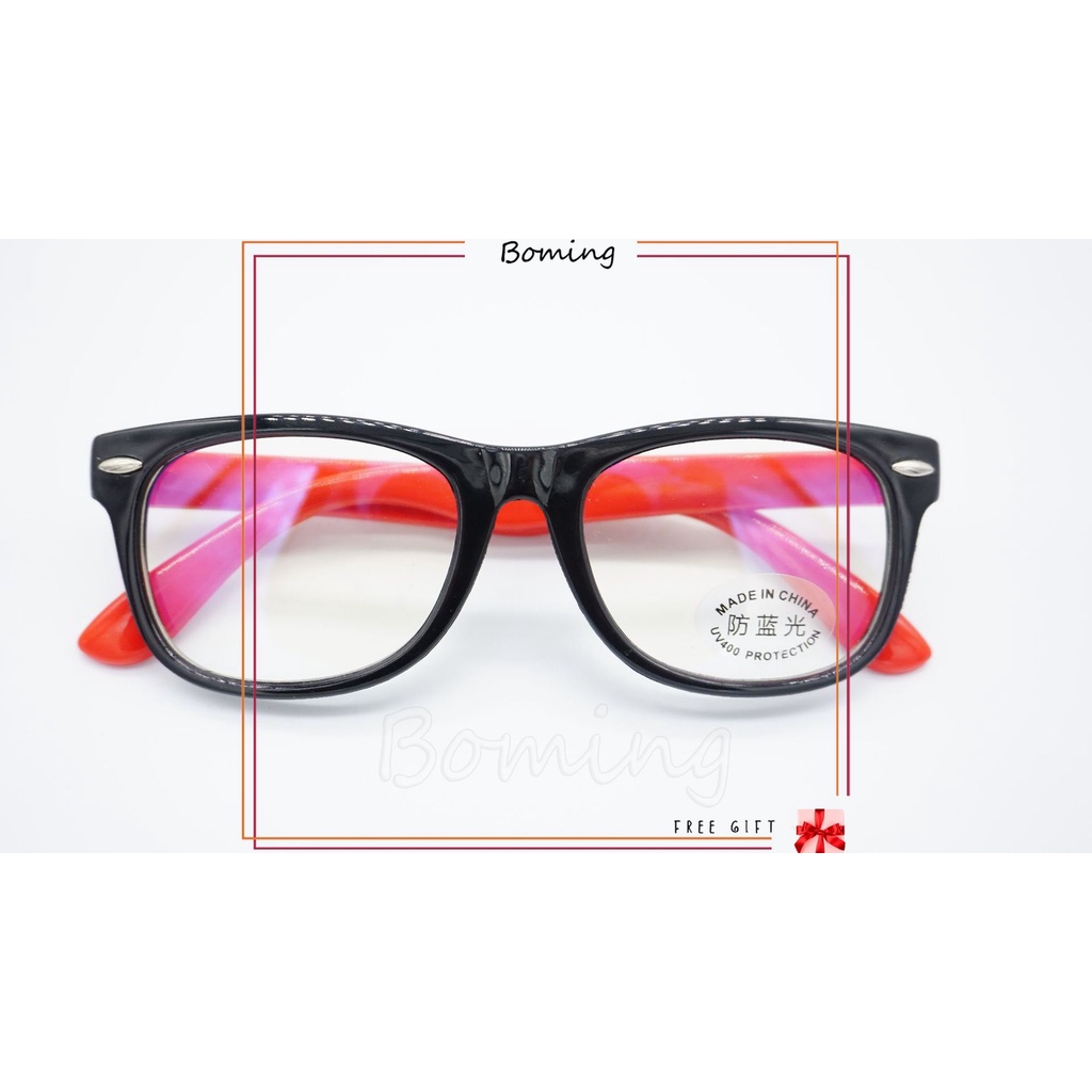 Kính mắt chống bức xạ trẻ em 6 màu Kính chống ánh sáng xanh Gọng kính linh hoạt Thay thế tế bào máy tính có thể thay thế Kính bảo vệ mắt cho trẻ 5-13 tuổi