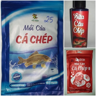 Combo mồi câu cá chép hiệu quả số 1 Sữa câu chép và mồi cá chép