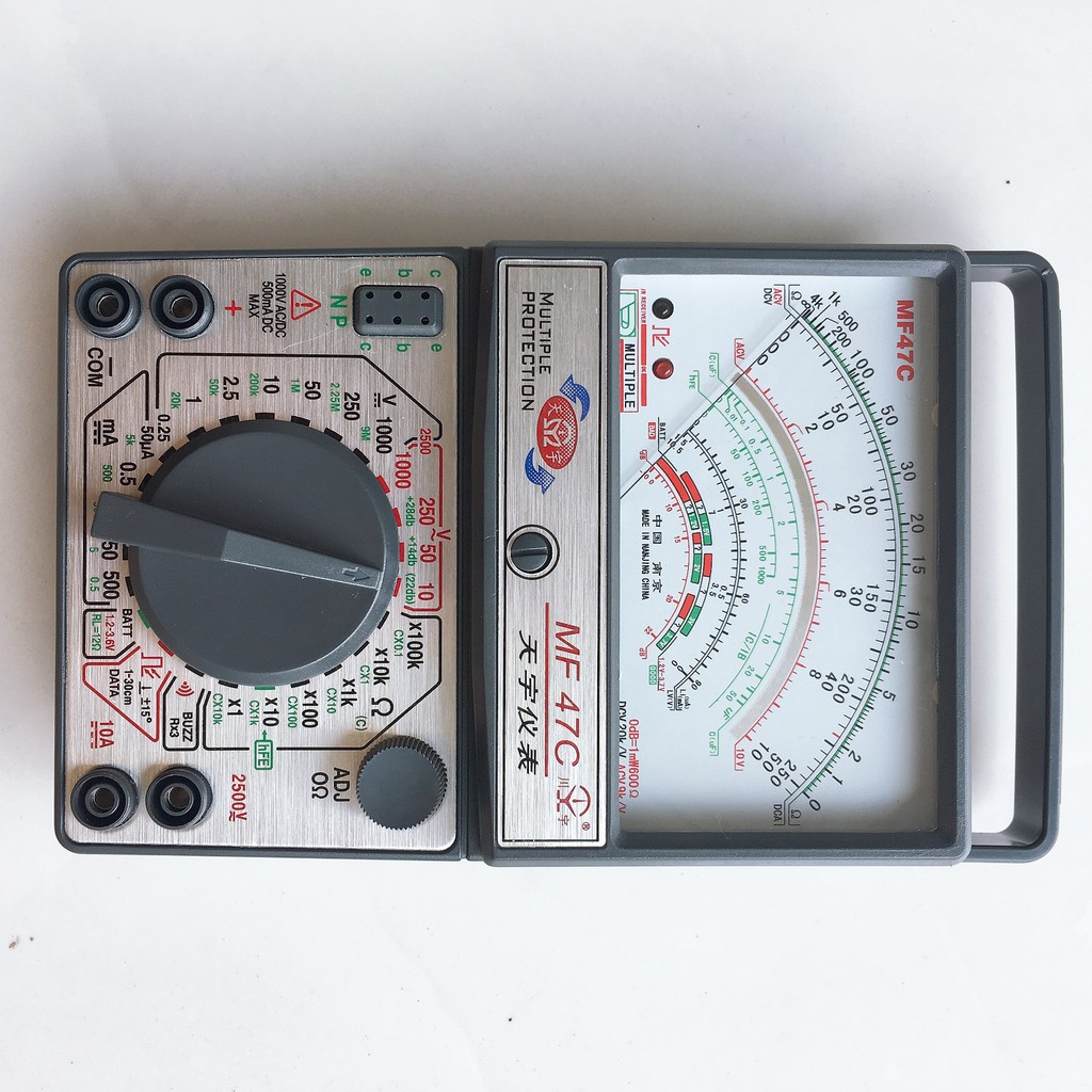 Đồng hồ kim vạn năng MF47C - Đồng hồ cơ vạn năng đầy đủ phụ kiện kèm theo