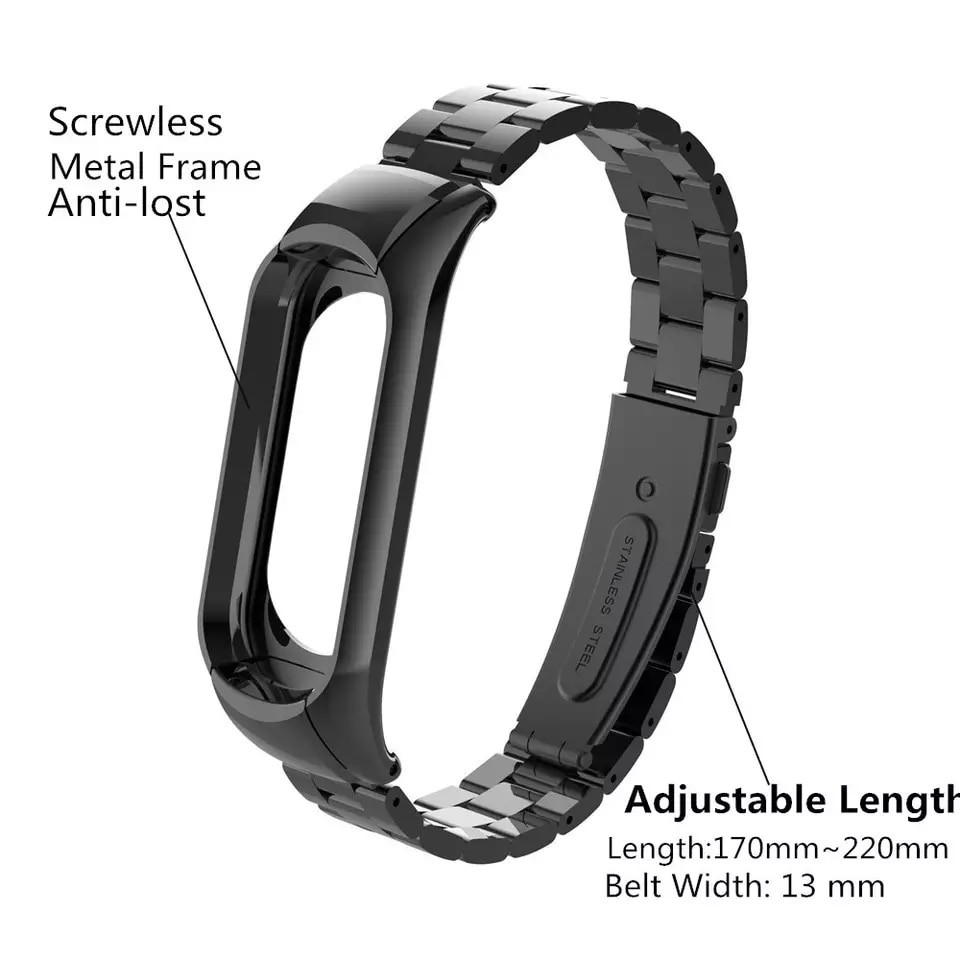 Dây đeo Thép Xiaomi Miband 3 BT