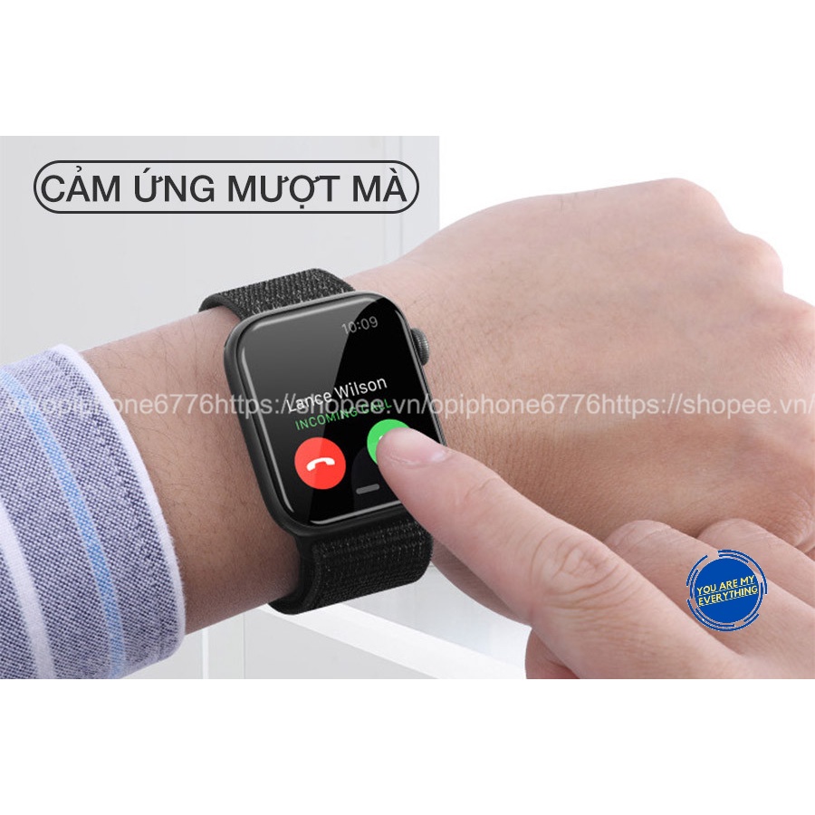 Kính cường lực bảo vệ toàn diện màn hình đồng hồ dành cho Apple watch 38mm 40mm 42mm